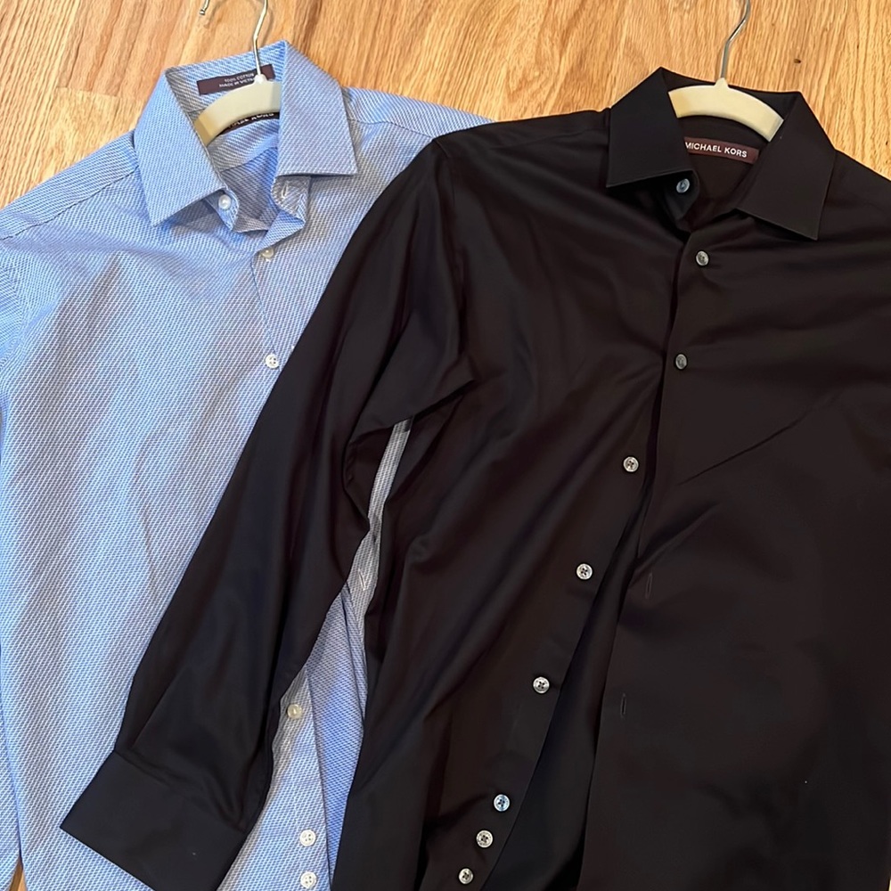 Pair of boys Michael Kors dress shirts.